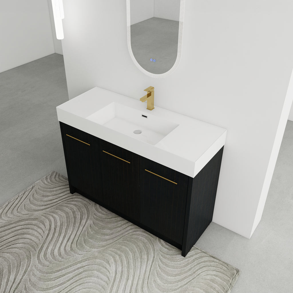 48 Inch Freestanding Bathroom Vanity with Resin Sink