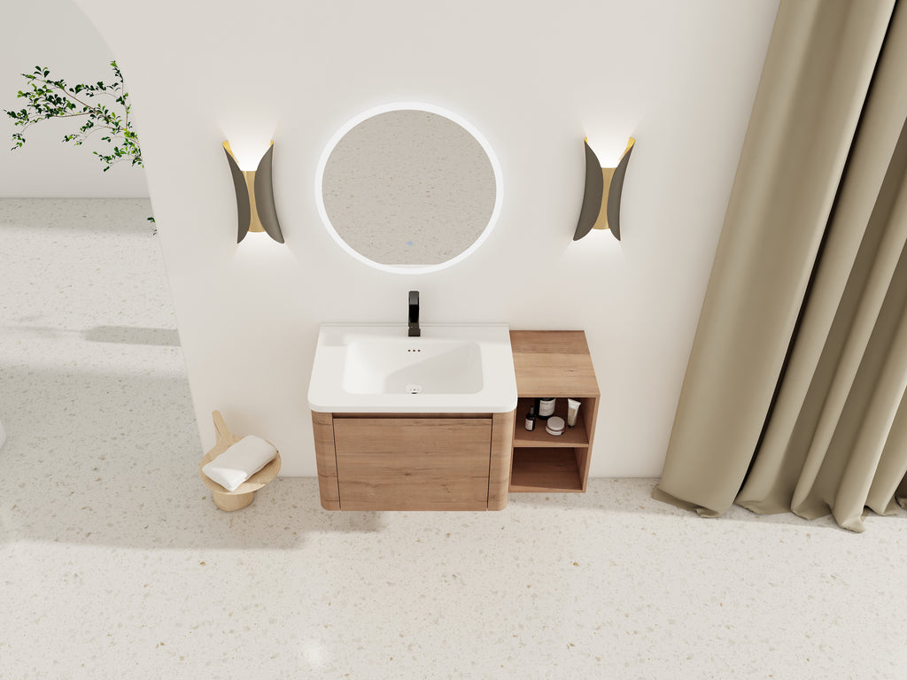 40" Wall-Mounted Bathroom Vanity