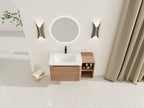 40" Wall-Mounted Bathroom Vanity