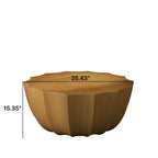 35.43" Modern Outdoor and Indoor Waterproof Coffee Table