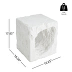 Lyra Outdoor Patio Karst Cave Inspired MGO Side Table