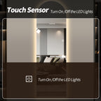 65" x 21" LED Full Length Wall Mirror
