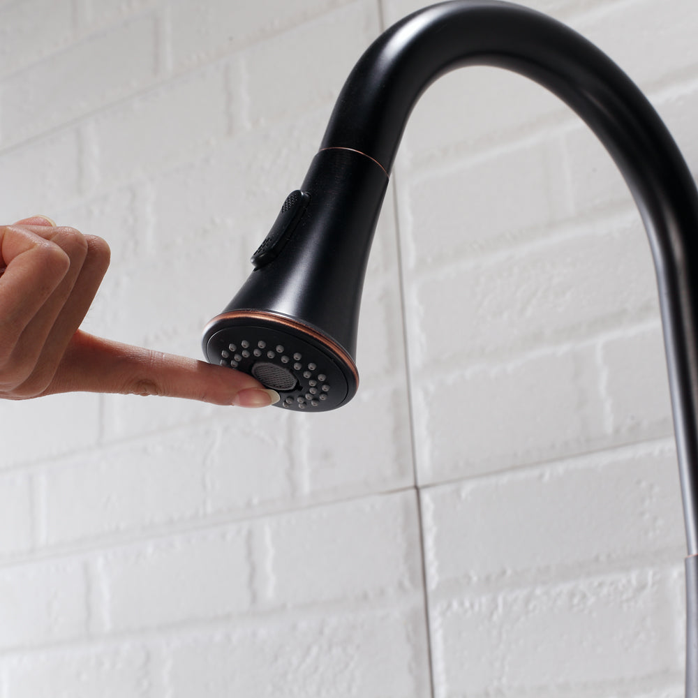 Kitchen Faucet with Pull Out Sprayer, Oil-Rubbed Bronze