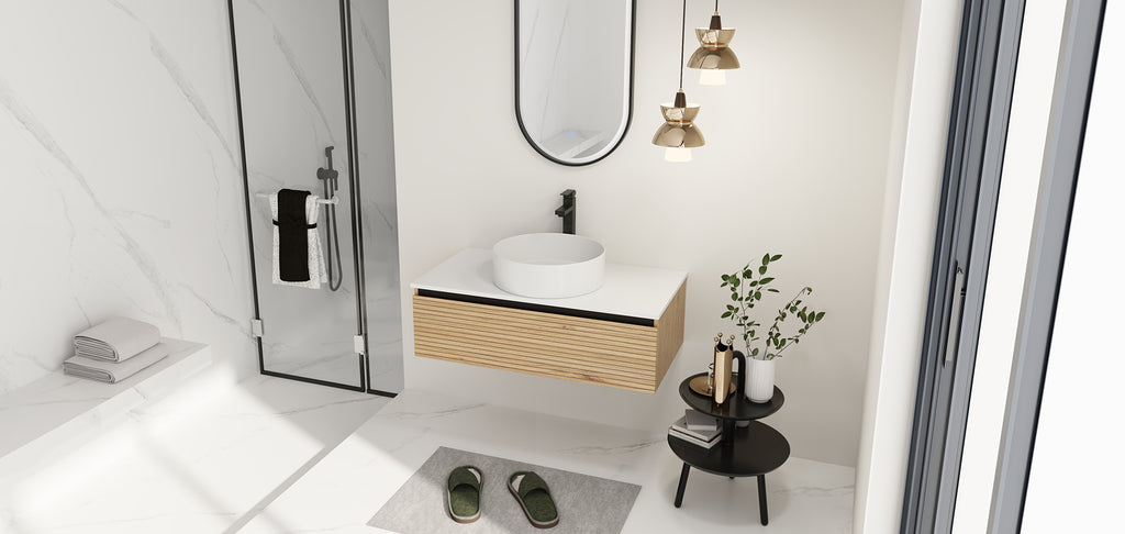 36'' Wall-Mounted Bathroom Vanity