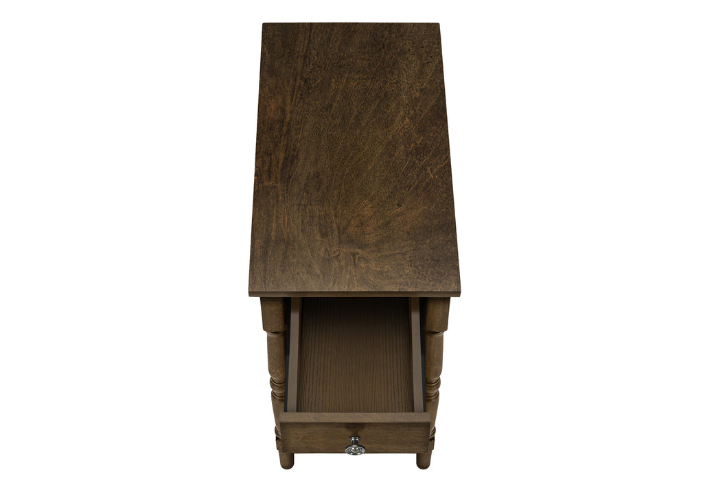 2 Tier Accent Table with Storage Drawer