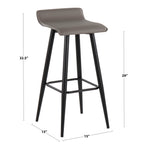 30" Contemporary Fixed-Height Bar Stool