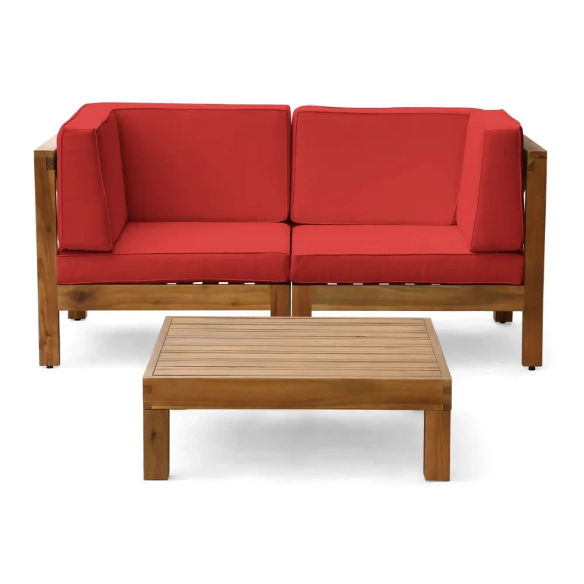 Oana 3 Piece Loveseat Set with Coffee Table