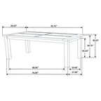 Guster Rustic Golden Dining Table