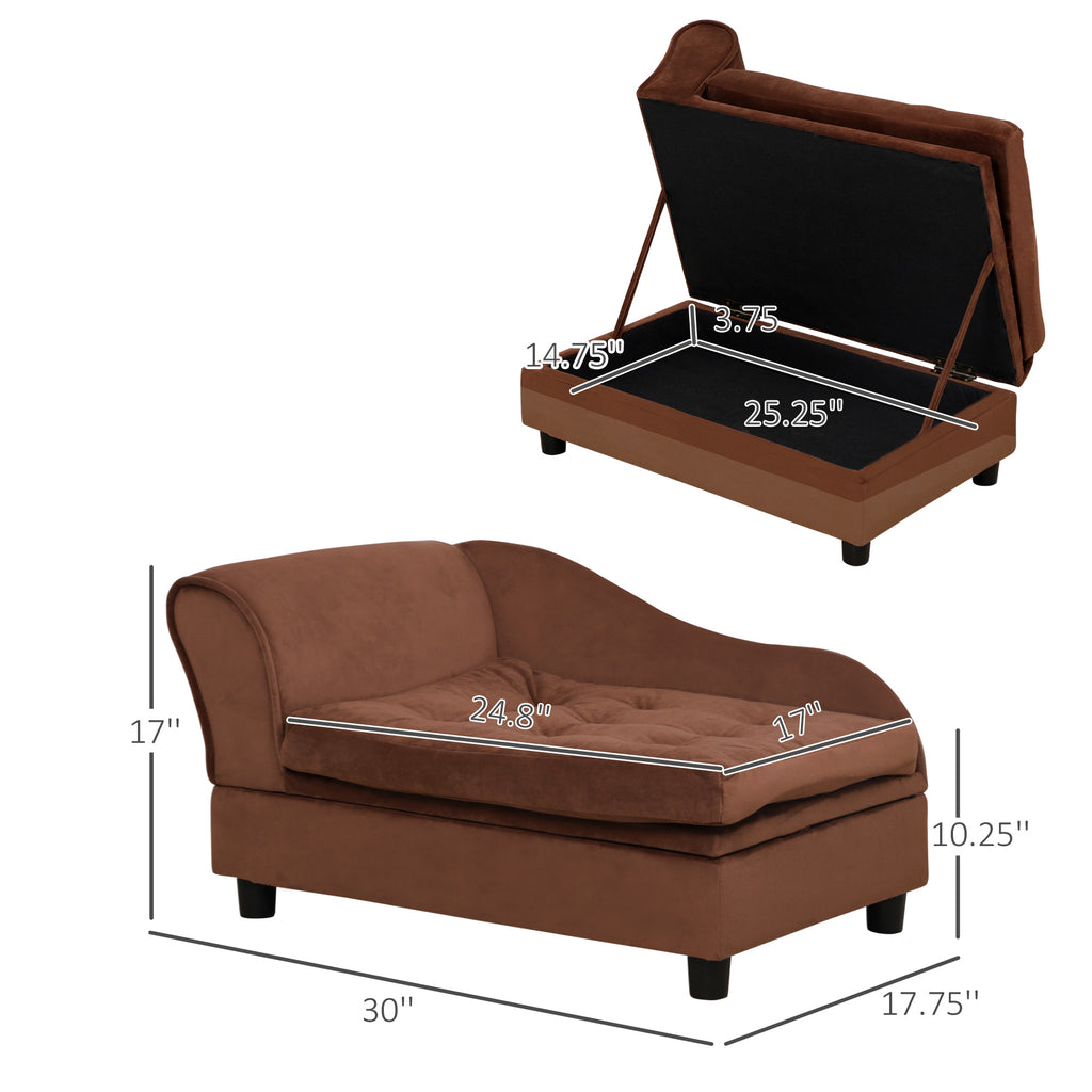 PawHut Luxury Fancy Dog Bed for Small Dogs