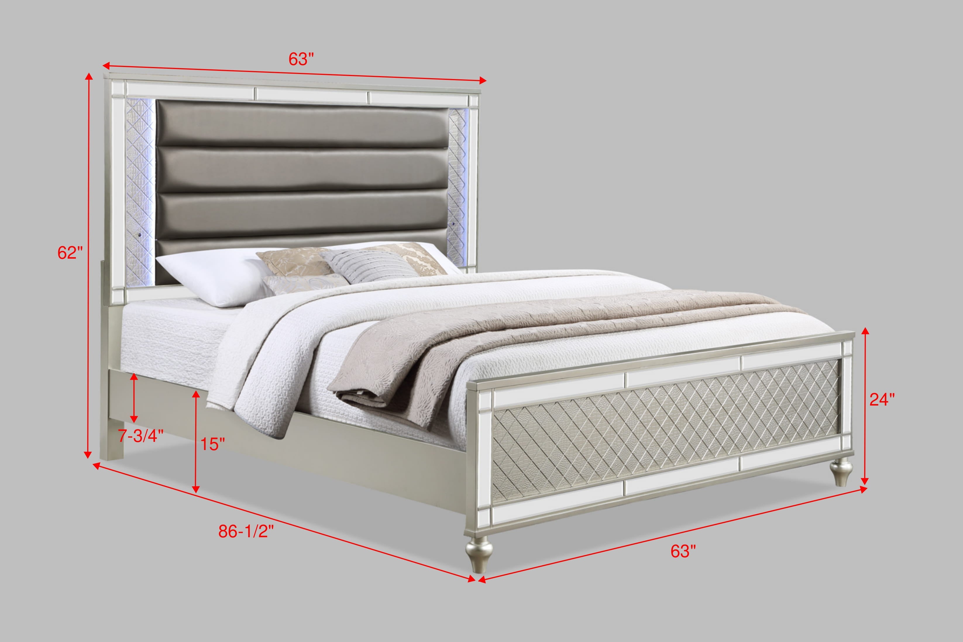 Modern Luxury Stunning Queen Bed