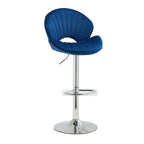 Bar Stools Set of 2 - Adjustable with Back and Footrest