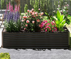 6x3x2ft Galvanized Raised Garden Bed