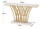 59-Inch Gold Console Table
