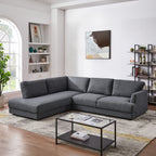 Glander Pillow Back Linen Sectional