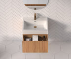 24" Bathroom Vanity with Sink - Modern Minimalist Design