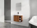 28" Wall-Mounted Bathroom Vanity