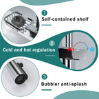 High Arc Pull-Down Kitchen Faucet - Single Hole Stainless Steel