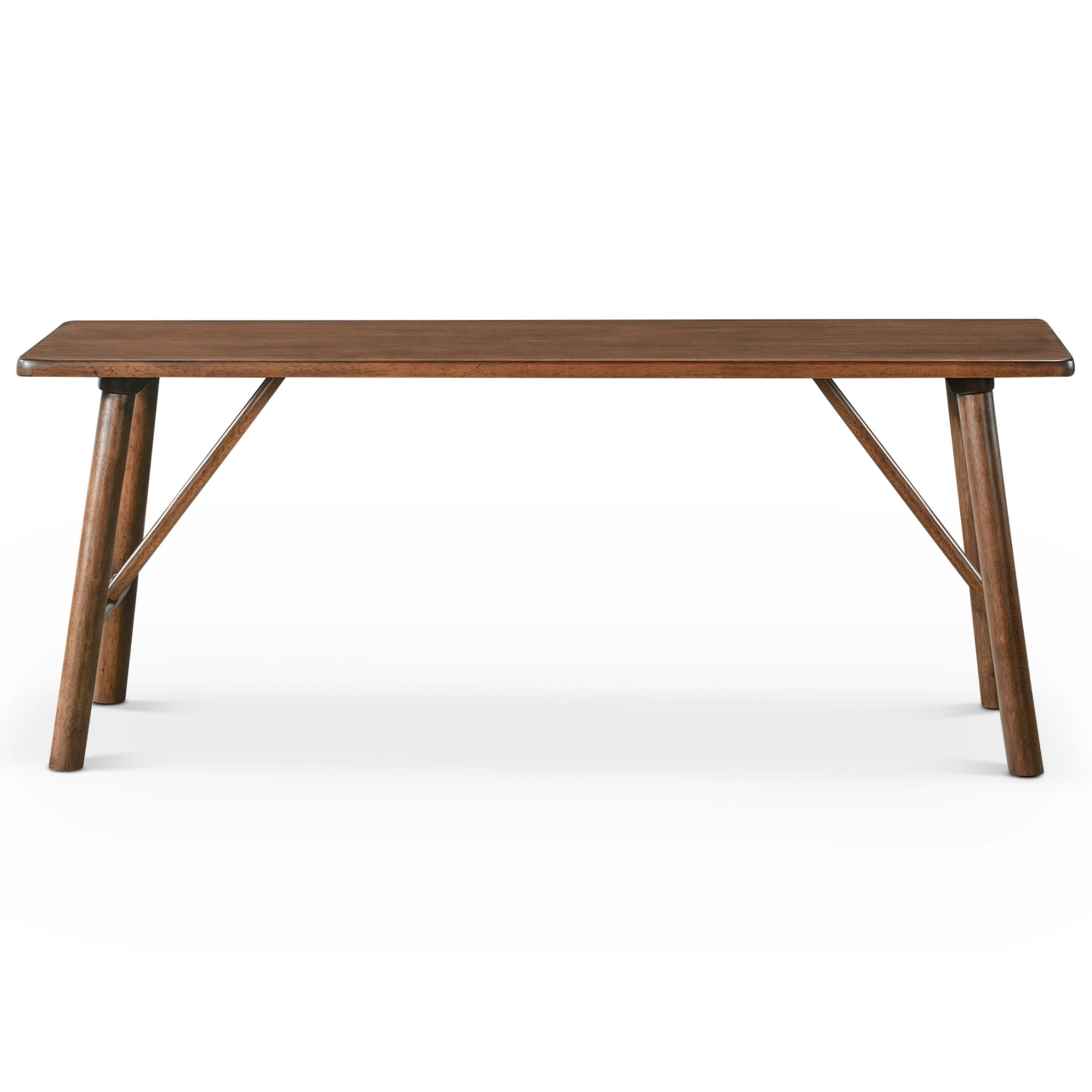 Versatile Solid Wood Molly Bench with Mid-Century Design