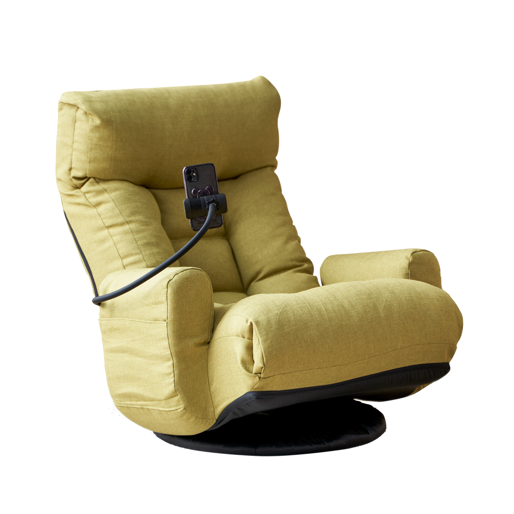 Adjustable Head and Waist Game Chair