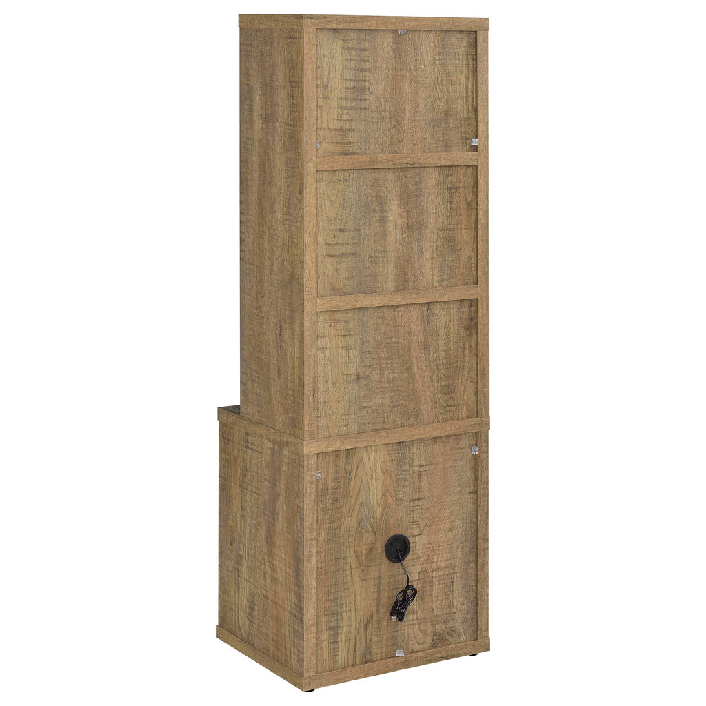 Geary Mango 3-Piece Wall Unit Bookcase Set with USB