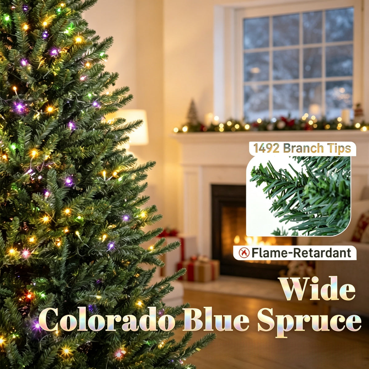 6 Ft Pre-Lit Colorado Christmas Tree