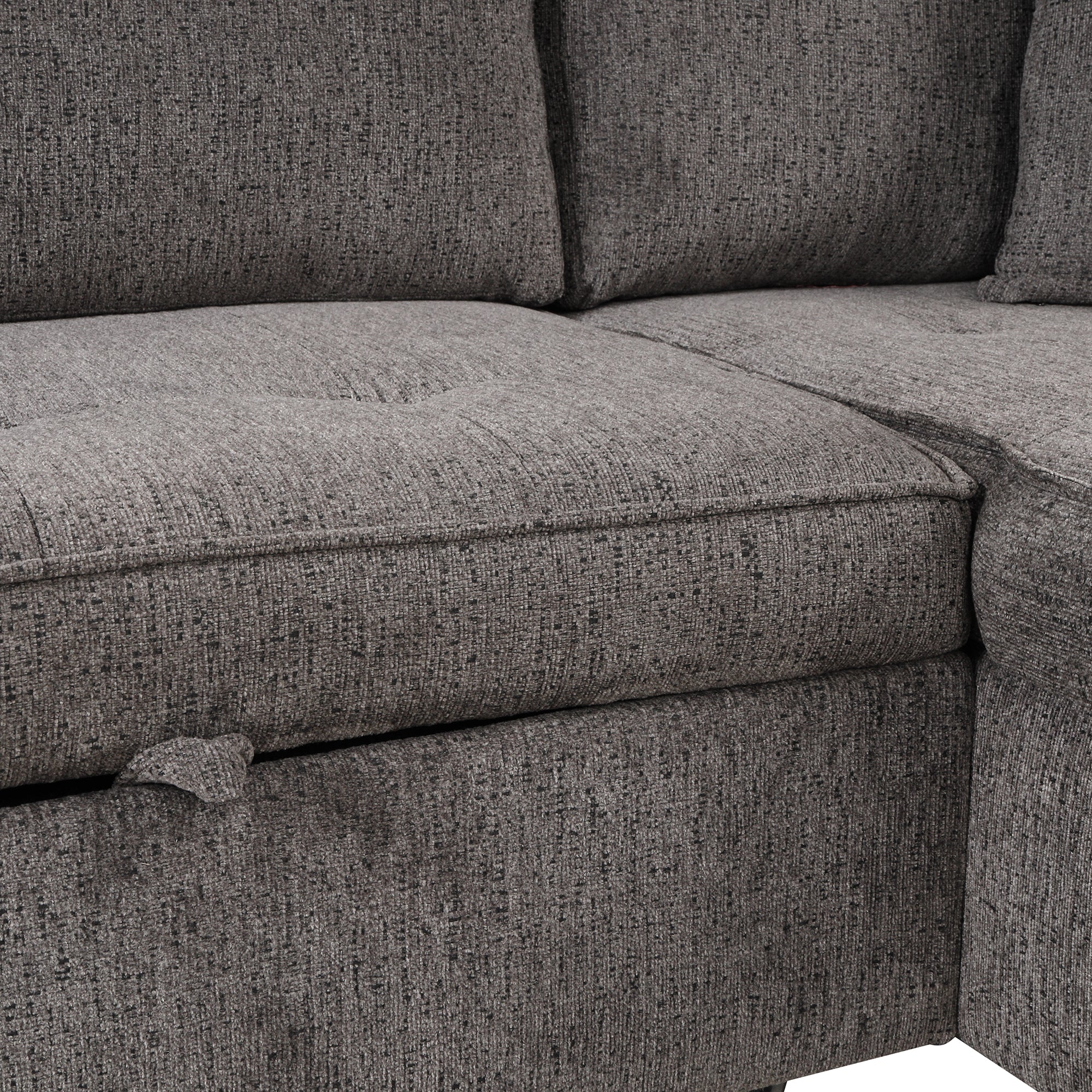 104.5" Modern L-Shape 3 Seat Reversible Sectional Couch