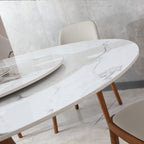 53" Round Sintered Stone Dining Table