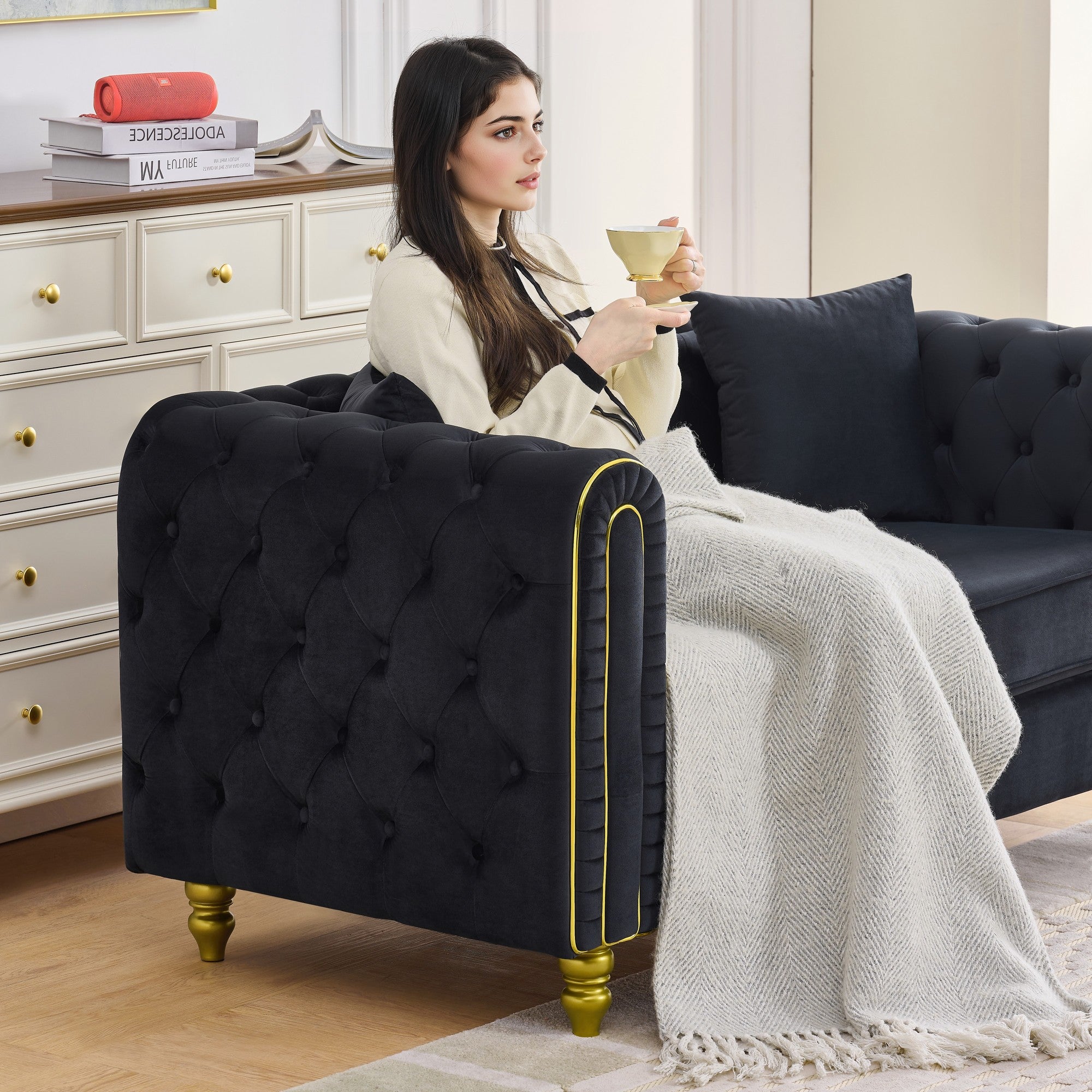 3 Seater Modern Loveseat Sofa