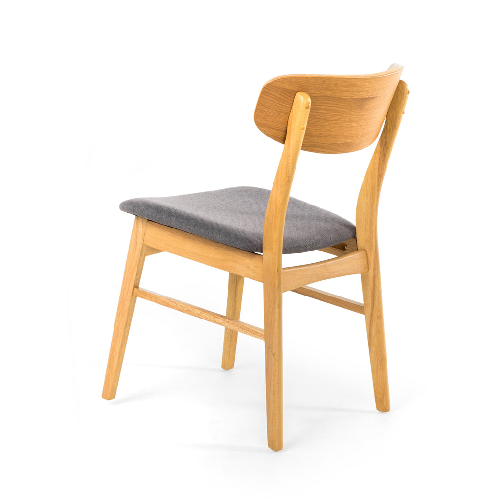 Upholstered Chenille Fabric Dining Chair Set of 2