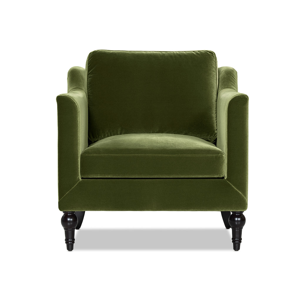 Josephine 33" Upholstered Accent Chair, Olive