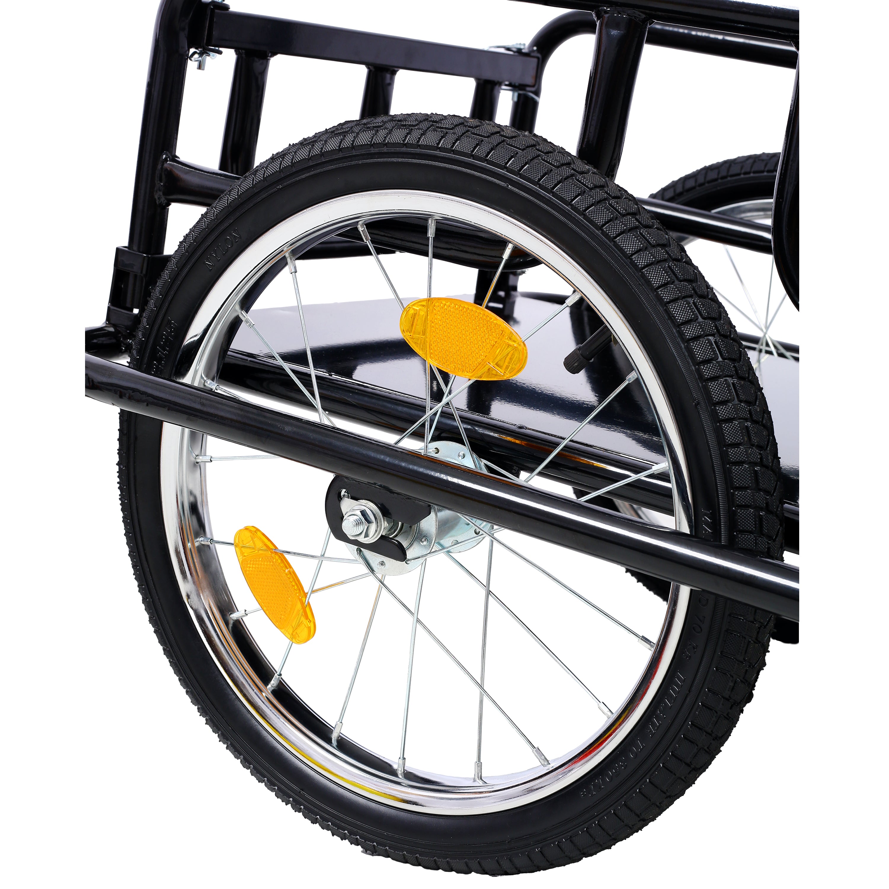 Foldable Bike Cargo Trailer with Universal Bike Hitch