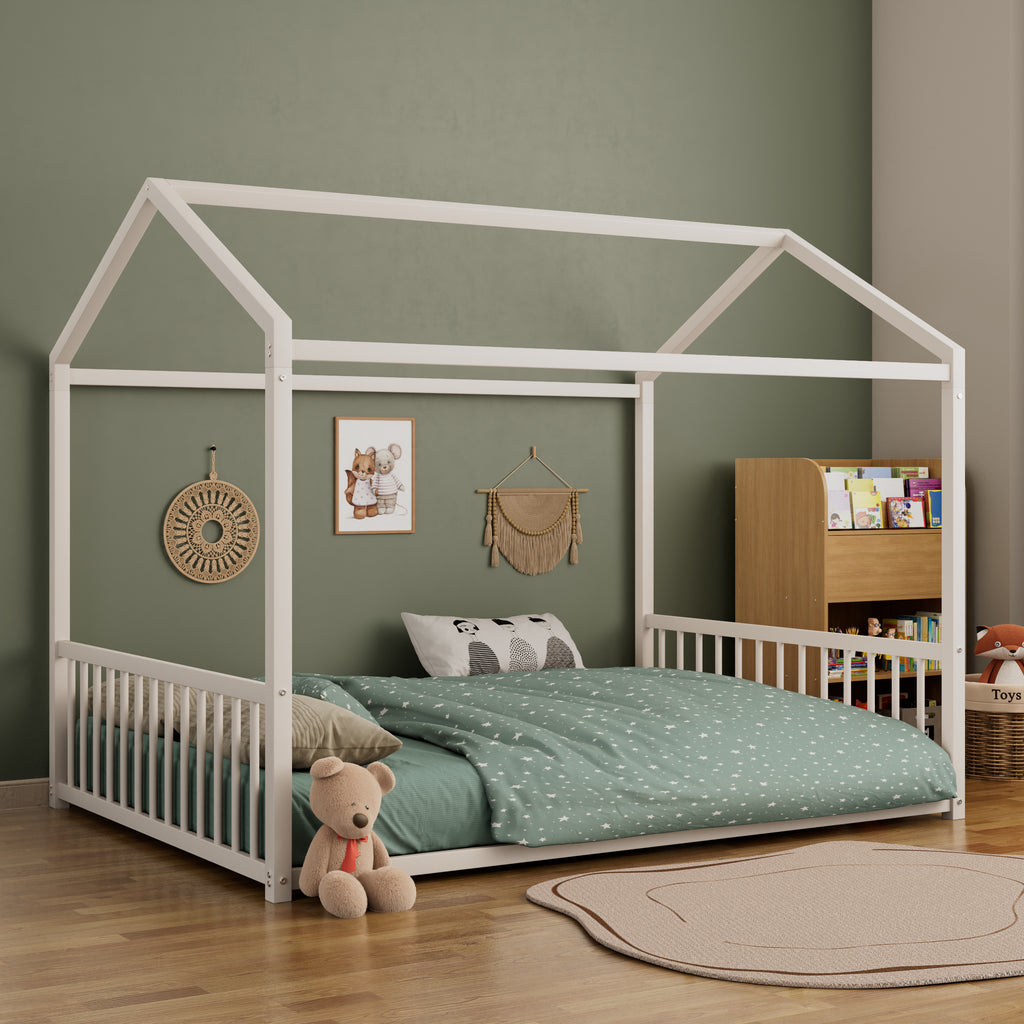 Full Size Montessori Style Metal Floor Bed Frame
