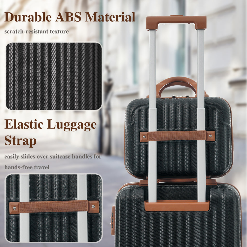 2-Piece Hardshell Luggage Set, Lightweight ABS Suitcase