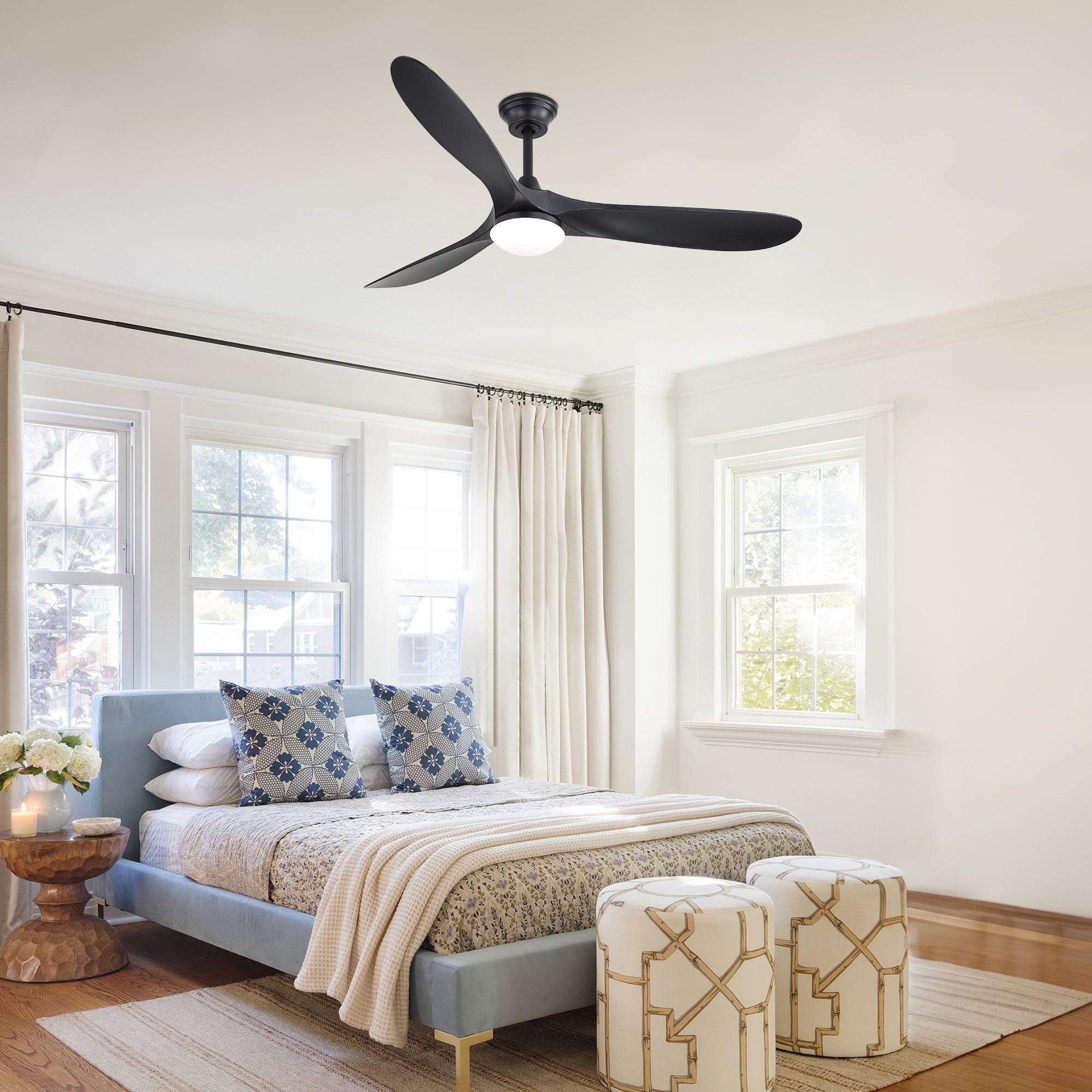 60 Inch Smart Ceiling Fan with Lights