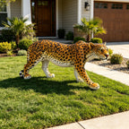 Realistic Leopard Garden Statue