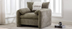 Modern Style Chenille Oversized Armchair