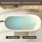 67" Freestanding Slipper Bathtub