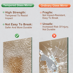 Home Gym Full Body Mirrors - 71"x32" (Each) - 2 PCS
