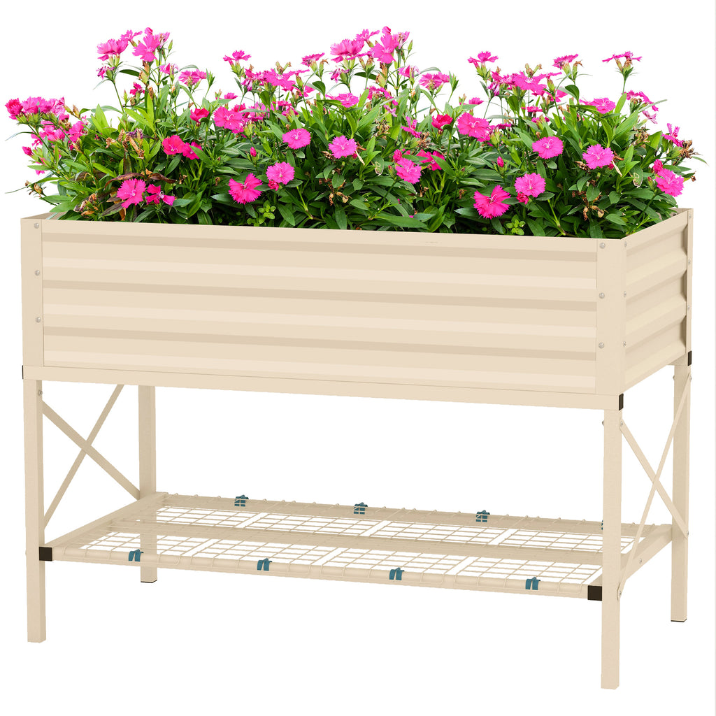Outsunny Raised Garden Bed with Galvanized Steel Frame