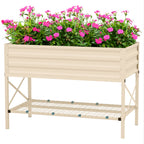 Outsunny Raised Garden Bed with Galvanized Steel Frame