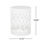 Modern Iron Outdoor End Table