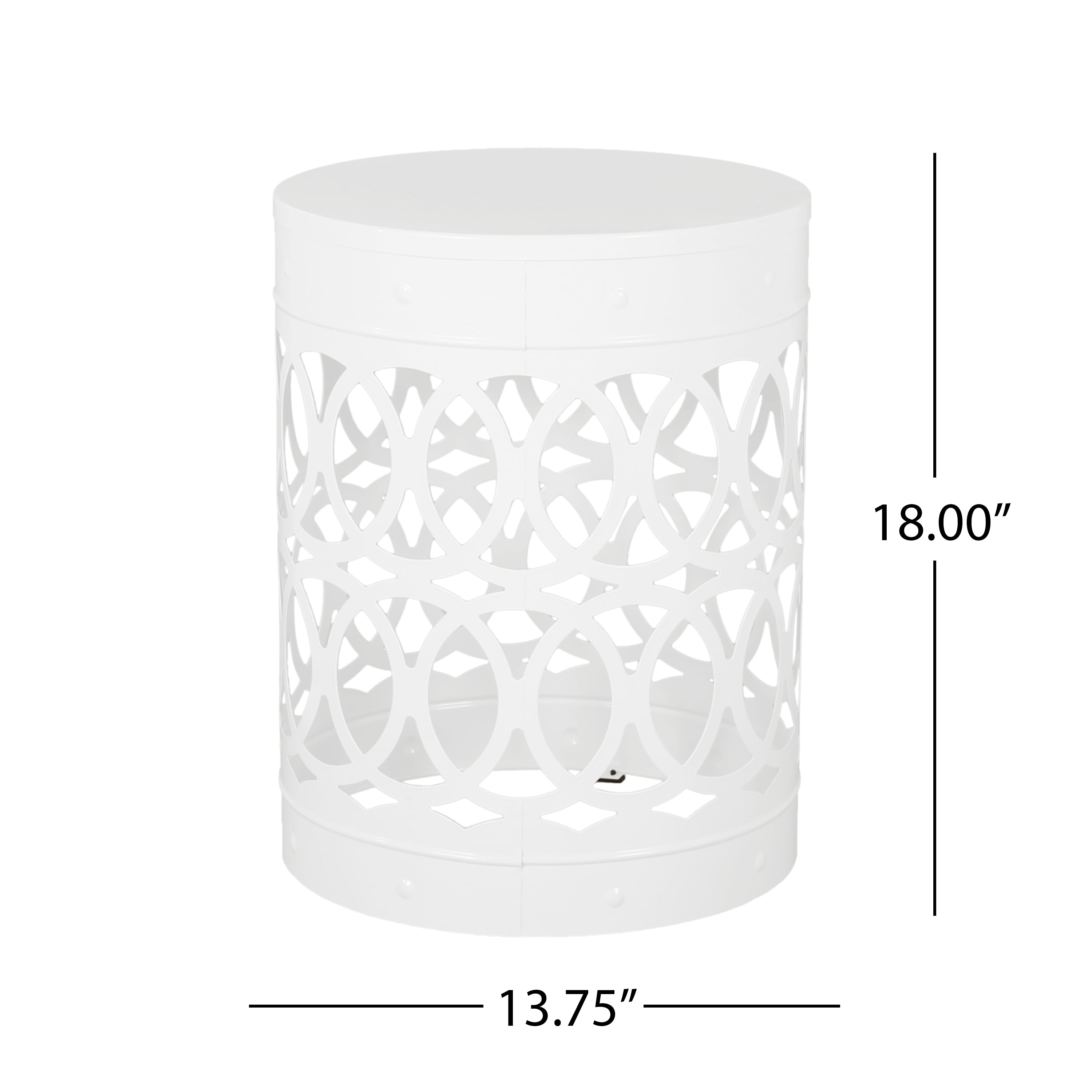 Modern Iron Outdoor End Table