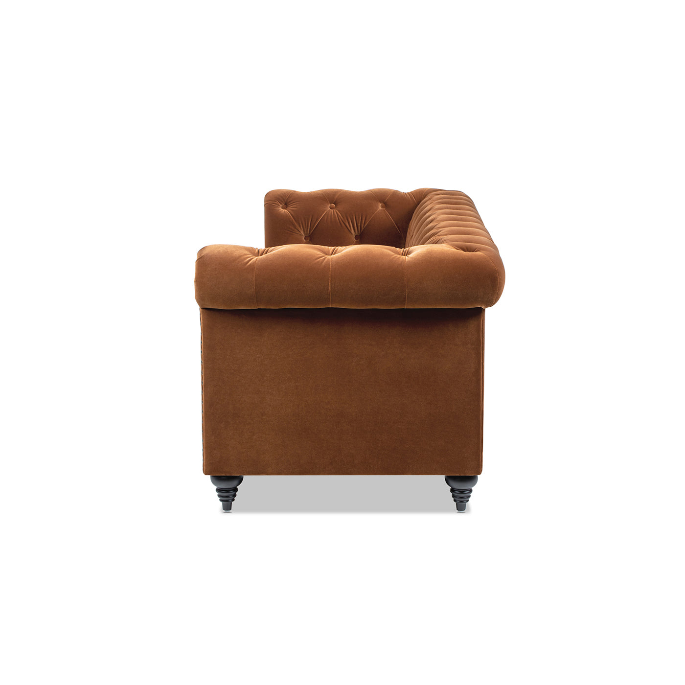 Alto 88" Tufted Chesterfield Sofa, Burnt