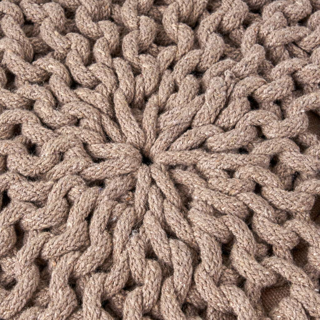 Moro Knitted Cotton 20 x 20 Round Pouf
