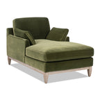 Pasadena Modern Farmhouse Chaise Lounge Chair, Olive