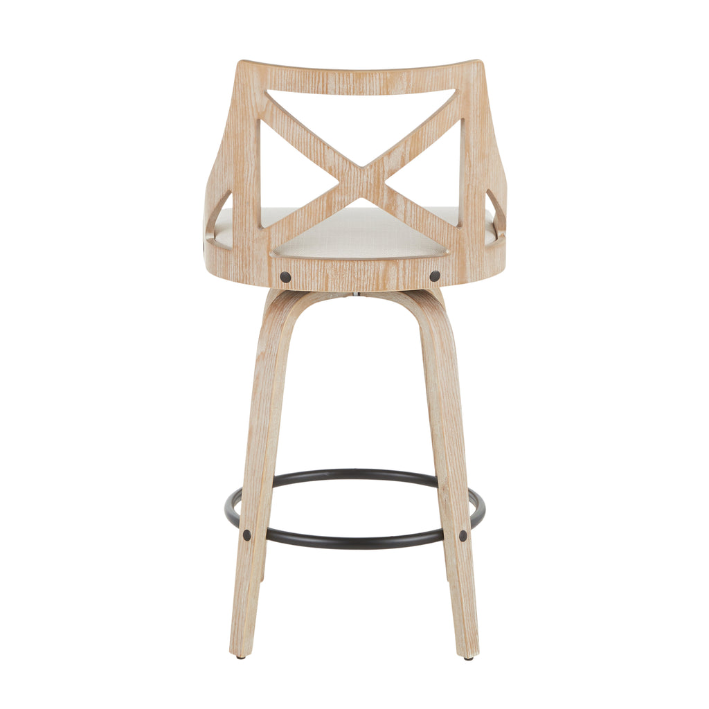 26" Fixed Height Counter Stool with Swivel