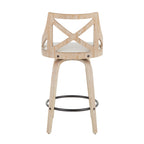 26" Fixed Height Counter Stool with Swivel