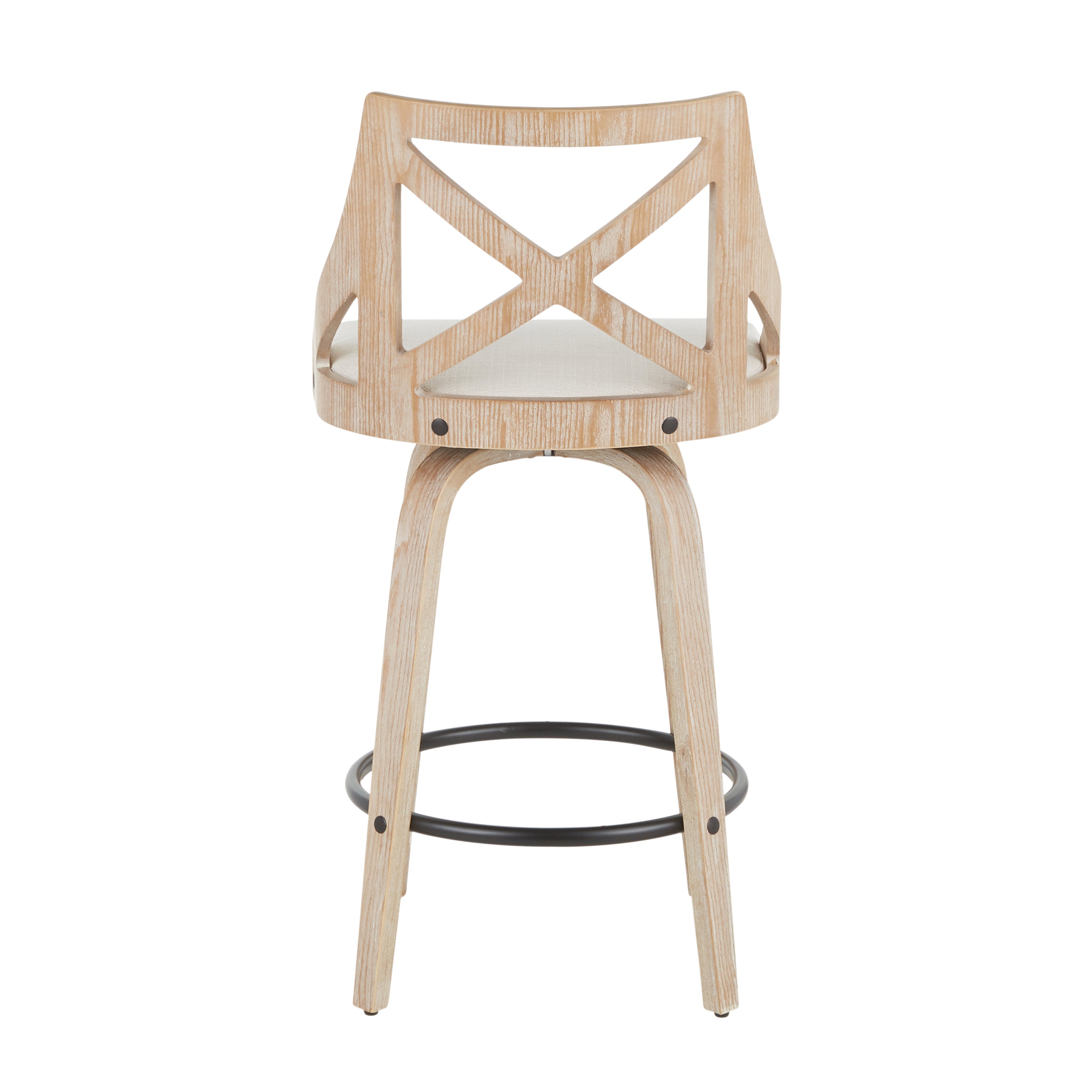26" Fixed Height Counter Stool with Swivel