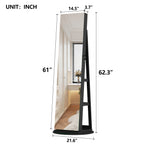 360° Swivel Jewelry Cabinet with Full Length Mirror