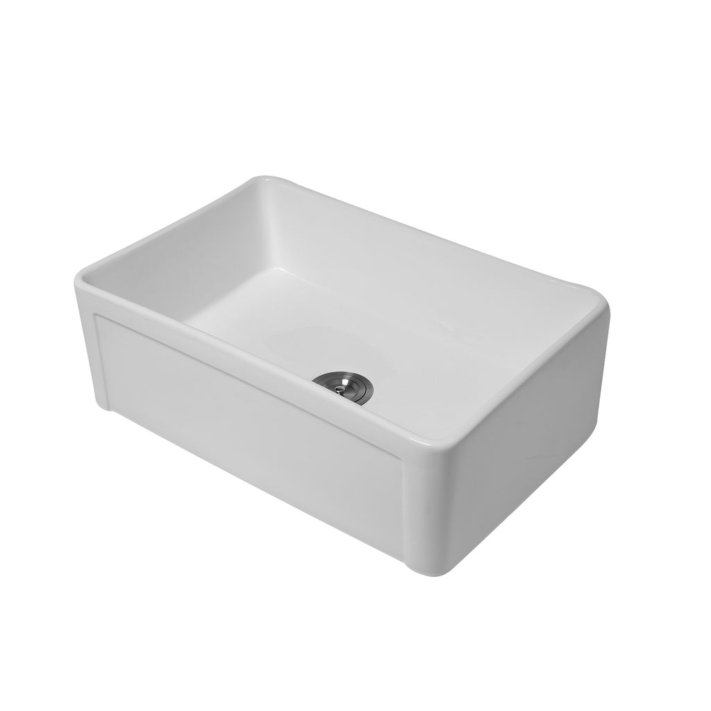 White Farmhouse Sink - 30 x 20 x 10 Inch Kitchen Sink